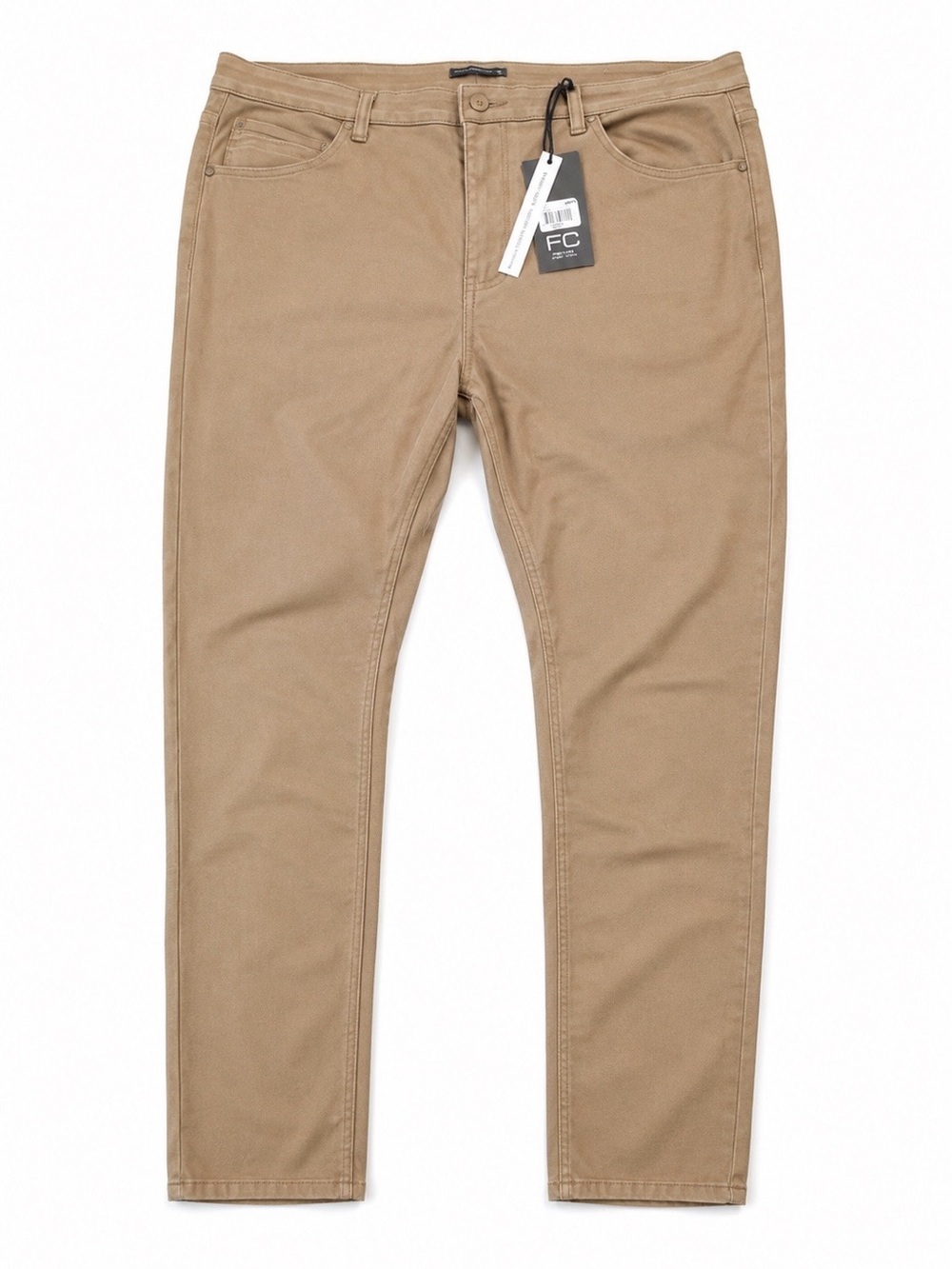 French Connection Tan Slim Straight Pants